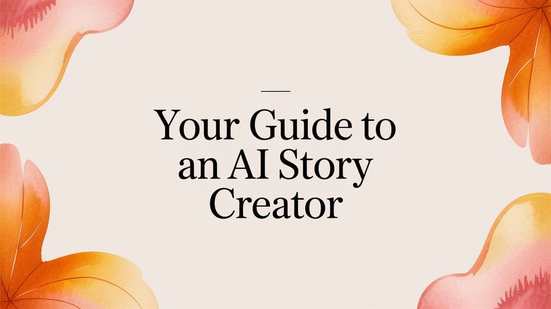 Your Guide to an AI Story Creator