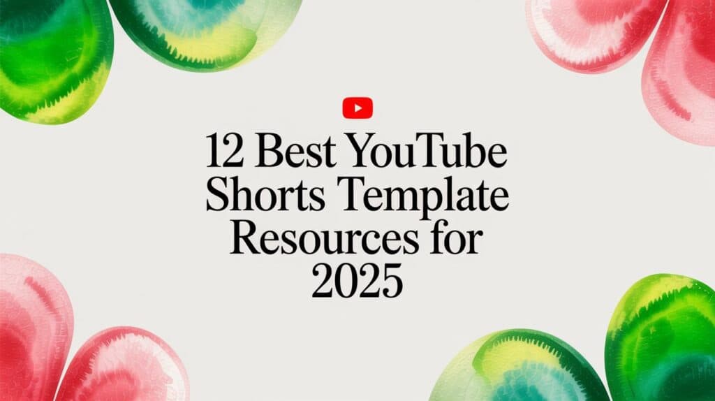 12 Best YouTube Shorts Template Resources for 2026